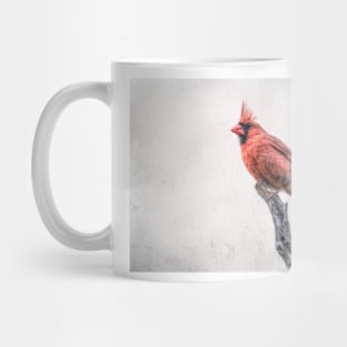 Male Northern Cardinal on a Snag Mug